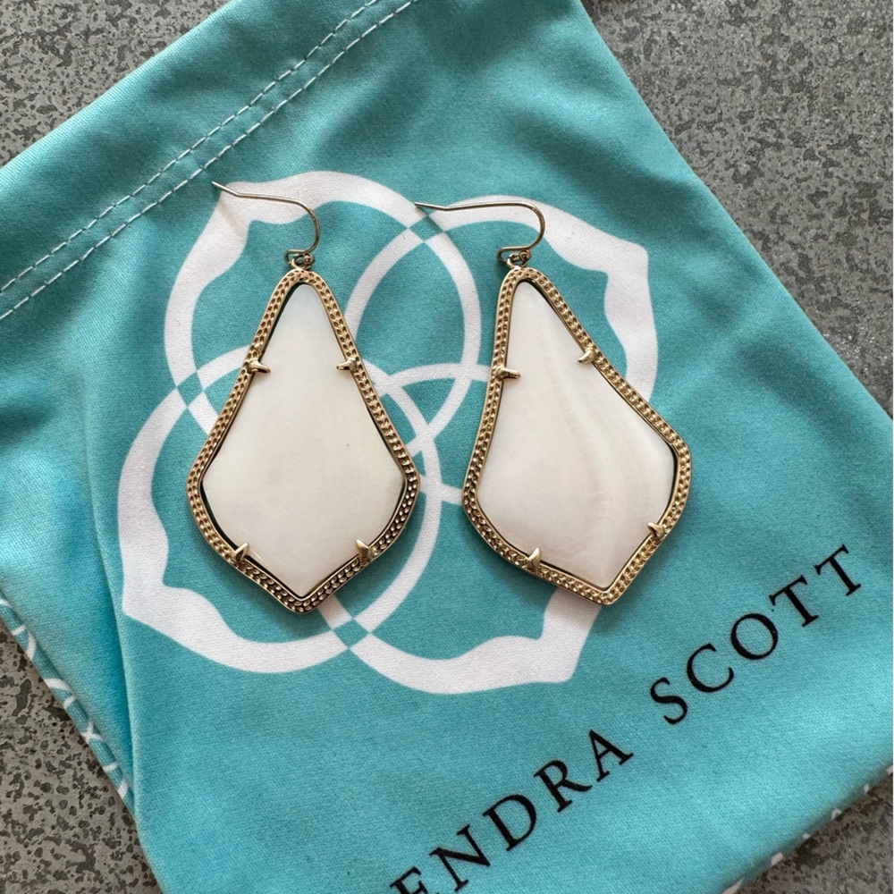 Kendra Scott white stone earrings